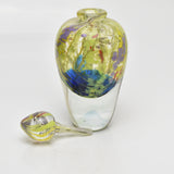 "English Country Garden" Scent Bottle with Heavy Clear Glass Base ii