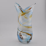 Blue, Brown & White Freeform  "Demo" Vase xxiii