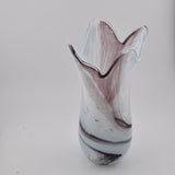 Pale Blue, Black & White Freeform  "Demo" Vase xxv