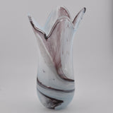 Pale Blue, Black & White Freeform  "Demo" Vase xxv