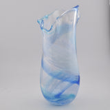 Blue & White Freeform  "Demo" Vase xv
