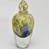 "English Country Garden" Scent Bottle with Heavy Clear Glass Base ii