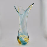 Blue, Amber & White Freeform  "Demo" Vase xxiv