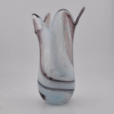 Pale Blue, Black & White Freeform  "Demo" Vase xxv