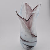 Pale Blue, Black & White Freeform  "Demo" Vase xxv