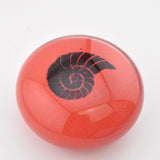 Red and Black "Ammonite" Paperweight ii