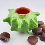 Green and Red Sweet Chestnut Bowl