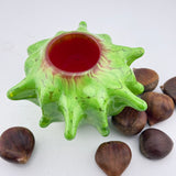 Green and Red Sweet Chestnut Bowl