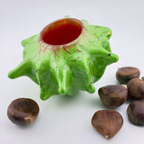 Green and Red Sweet Chestnut Bowl