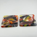 Pair of Cinnabar Moth Coasters