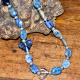 Glass Bead and Silver Necklace xxi