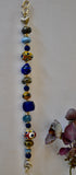 Glass Bead and Silver Bracelet