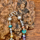Glass Bead and Silver Necklace iii
