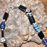 Glass Bead and Silver Necklace xviii