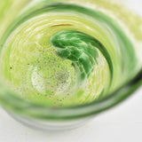 Green and White  Freeform "Demo" Vase (slight second)