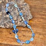 Glass Bead and Silver Necklace xxi