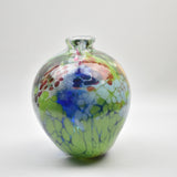 "Herbaceous" Oval Asymmetric Flask
