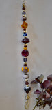 Glass Bead and Silver Bracelet