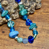 Glass Bead and Silver Necklace xvii