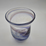 Aubergine and White  Flared "Demo" Vase xii