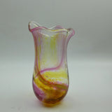 Pink and Yellow Freeform  "Demo" Vase