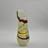 Green, White and Brown  Freeform "Demo" Vase xx