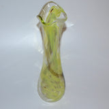 Green & White Tall, Freeform "Demo" Vase