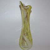 Green & White Tall, Freeform "Demo" Vase