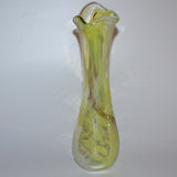 Green & White Tall, Freeform "Demo" Vase
