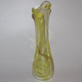 Green & White Tall, Freeform "Demo" Vase