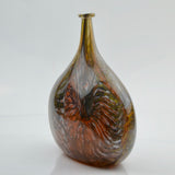 "Seaweed" oval flask