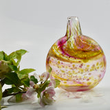 "Wind-blown" Oval Flask