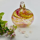 "Wind-blown" Oval Flask