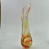 Tall Red, Green and Black Freeform  "Demo" Vase