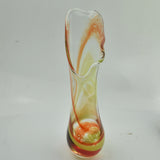 Tall Red, Green and Black Freeform  "Demo" Vase