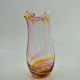 Pink and Yellow Freeform  "Demo" Vase