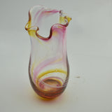 Pink and Yellow Freeform  "Demo" Vase