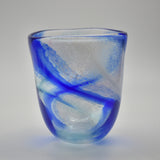 Blue, Turquoise & White Open  "Demo" Vase