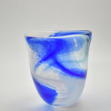 Blue, Turquoise & White Open  "Demo" Vase