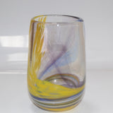 Purple, Yellow & White  "Demo" Vase
