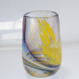 Purple, Yellow & White  "Demo" Vase