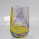 Purple, Yellow & White  "Demo" Vase