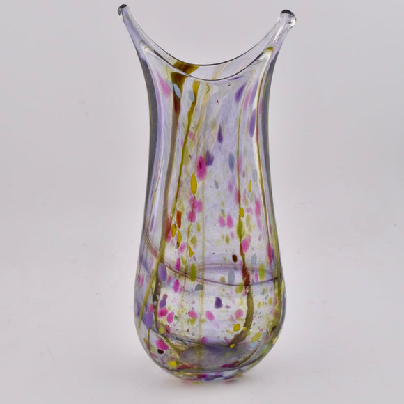 Purple Blossom Fishtail Vase