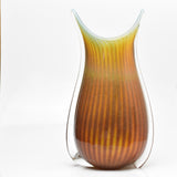 Amber and Turquoise "Fishtail" Vase