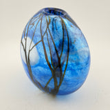 Blue Supermoon Oval Vase ii
