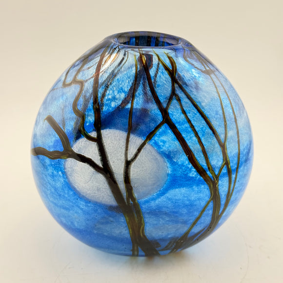 Blue Supermoon Oval Vase ii