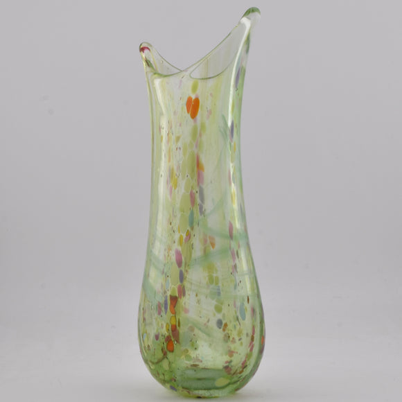 Jade Green Blossom Fishtail Vase