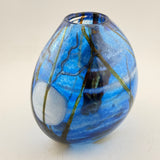 Blue Supermoon Oval Vase i