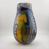 Pink, Yellow, Black and White “Journey from Rotherhithe” Large Vase