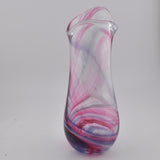 Pink, Purple & White Freeform  "Demo" Vase iv